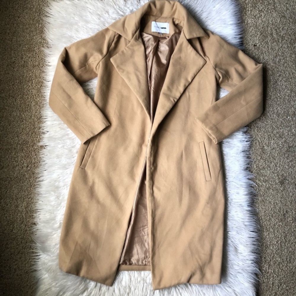 Fashion Nova Camel Trench Coat